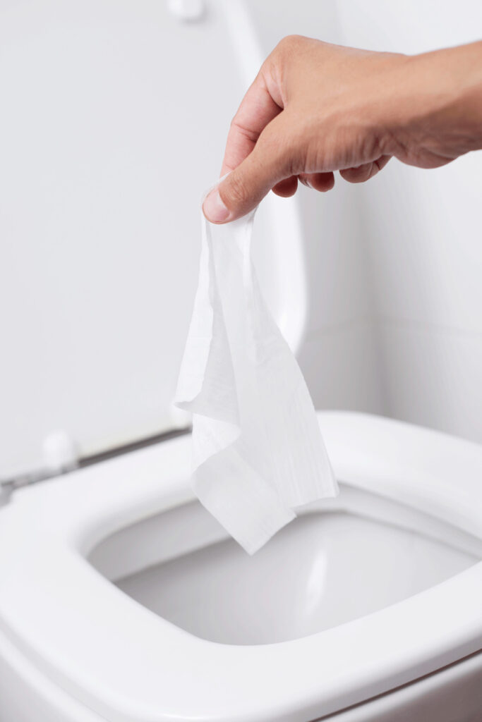 No Wipes Down Your Toilet